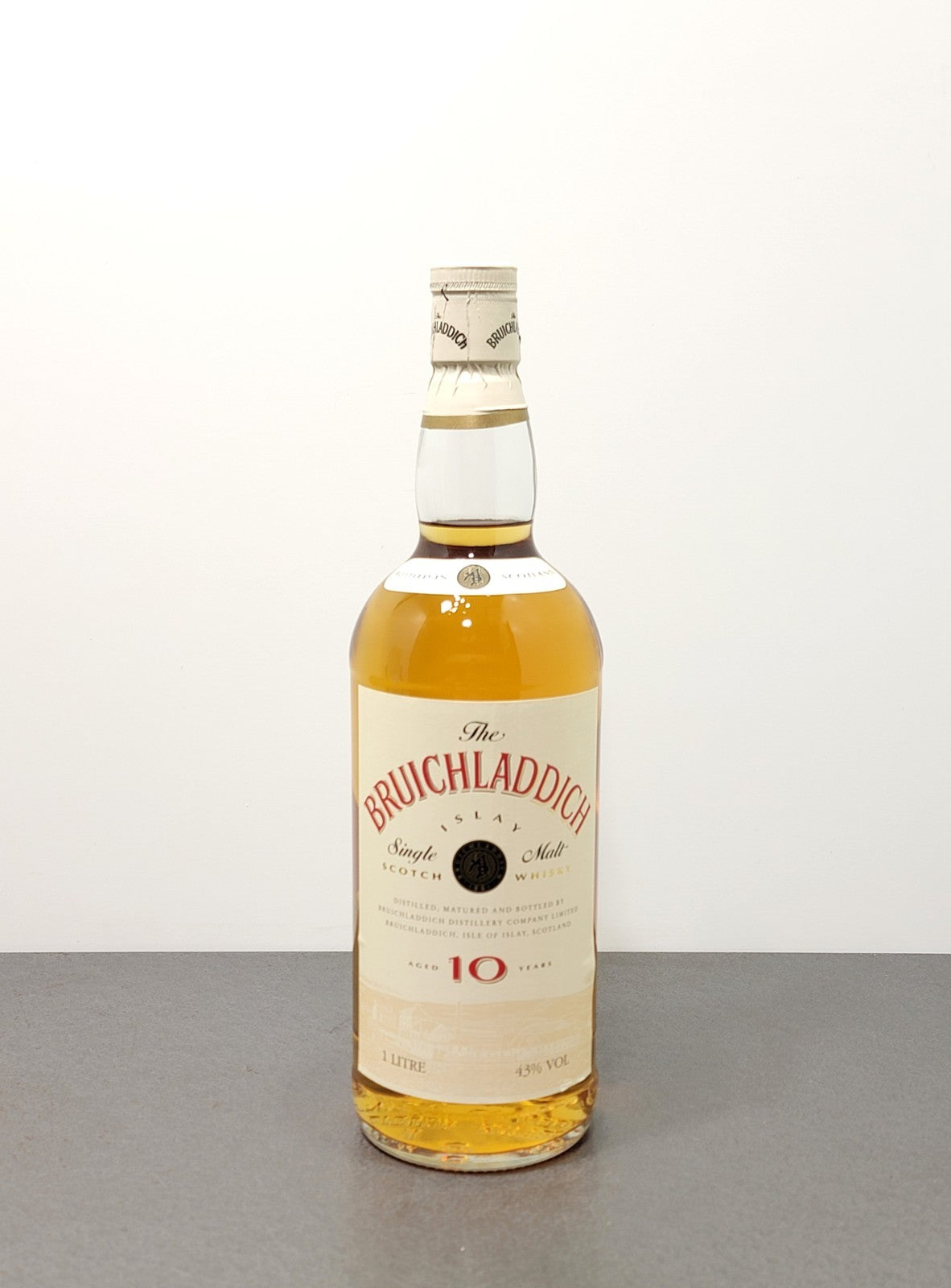 Whisky Bruichladdich 10 years 1990s Islay Single Malt bott. 1 litro 43%