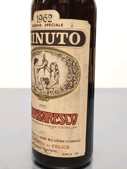 Barbaresco Fratelli Minuto 1962 Riserva Speciale bott. 72 cl 13.5%