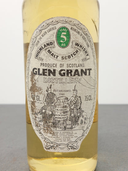 Whisky Glen Grant 5 years 1973 Highland Malt Scotch Whisky bott.75 cl 40%