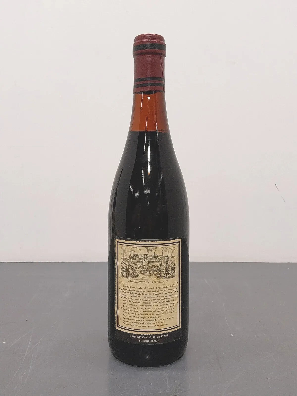 Amarone Bertani 1972 Recioto della Valpolicella Classico Bott. 75 cl 15%