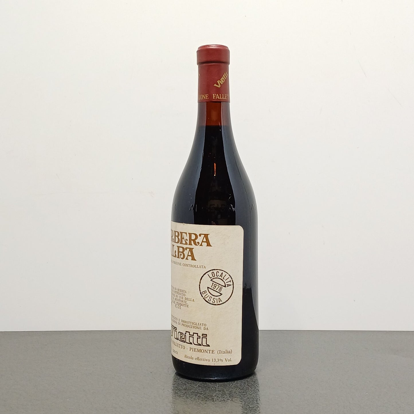 Barbera d'Alba 1978 Bussia Castiglione Falletto Vietti.75 cl 13.3%