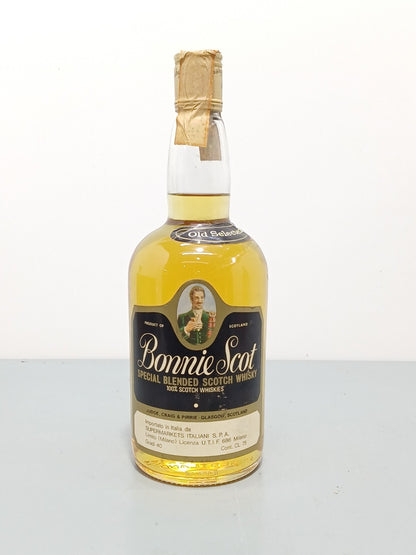 Whisky Bonnie Scot Old Selected Special Blended Scotch anni 70 bott.75 cl