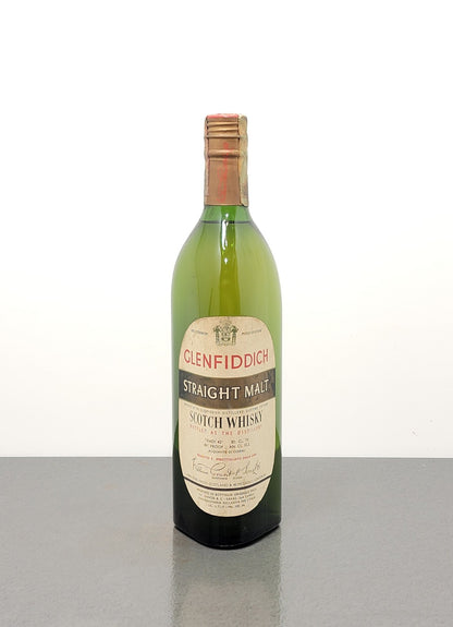 Whisky Glenfiddich 8 years 1960s Straight Malt Scotch 86 Proof bott.75 cl 43%