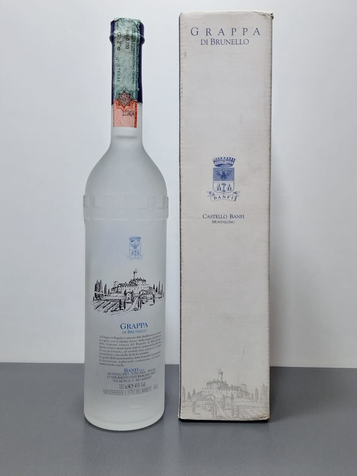 Grappa di Brunello Banfi Anni 2000