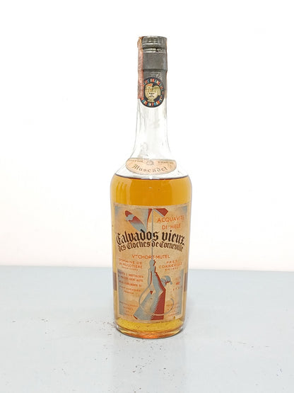 Calvados Vieux 1960s Chort Mutel Des Cloches De Corneville bott.75 cl
