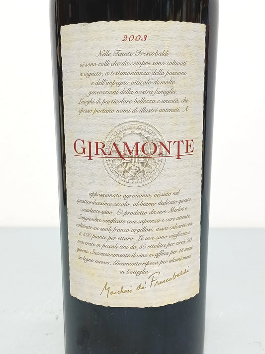 Giramonte 2003 Marchese de Frescobaldi Toscana bott. 75 cl 14,5%