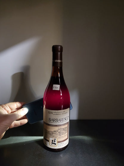 Barbaresco Giovanni Giordano 1974 Vigneto Cavana bott. 75 cl 13.5%