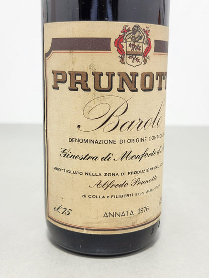 Barolo Prunotto Riserva 1976 Ginestra Di Monforte D'alba bott.75 cl 13%