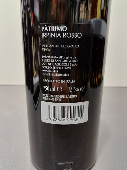 1x Bottle Patrimo 2000 Irpinia Rosso  Dei Feudi di San Gregorio bott..0,75 cl