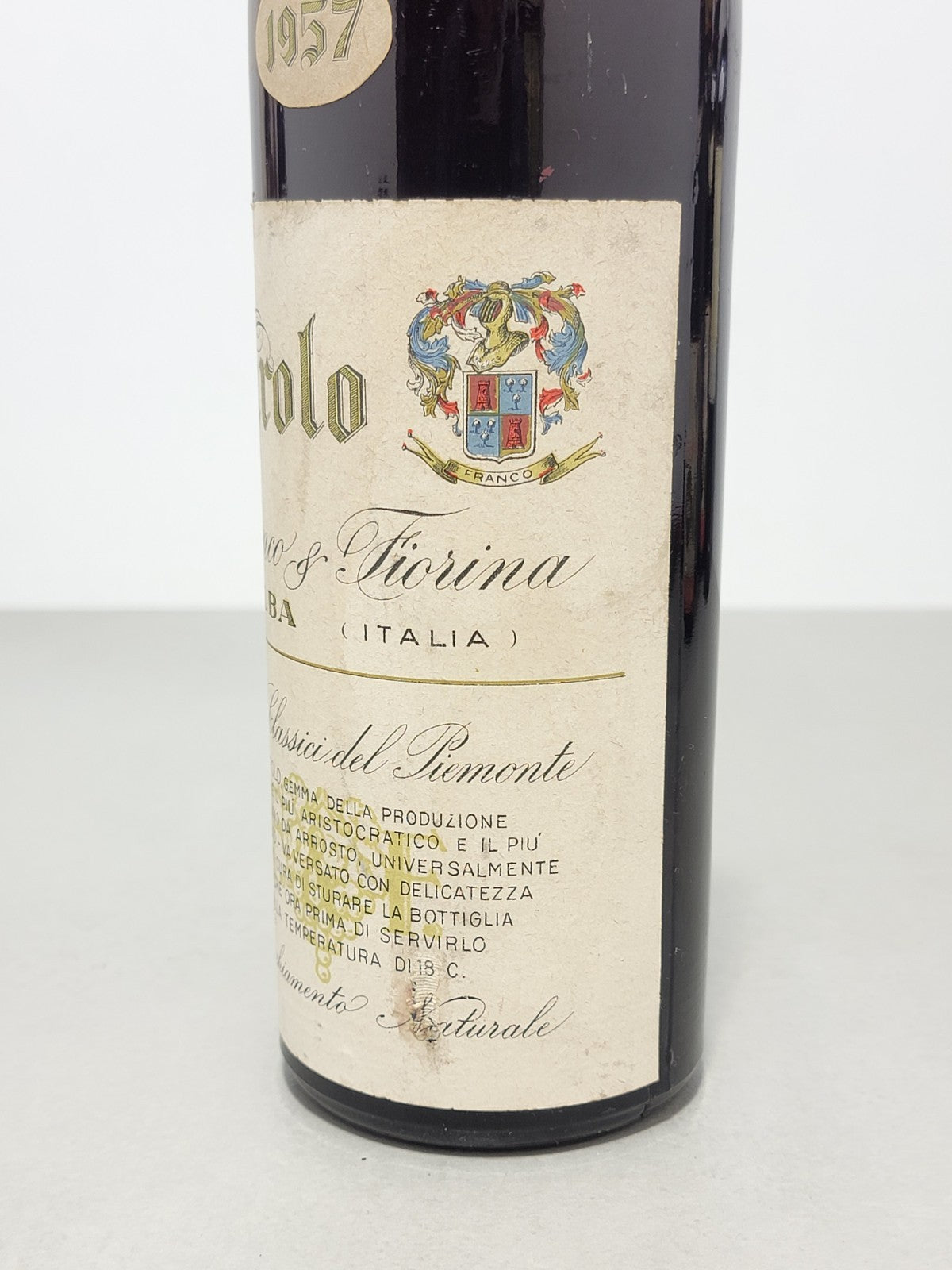 Barolo Franco Fiorina 1957 Vini Classici del Piemonte bott. 75 cl 13%