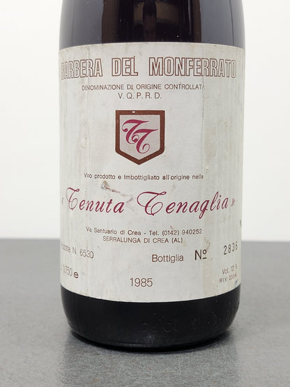 Barbera Tenuta Tenaglia 1985 Monferrato Serralunga D'alba bott. 75 cl 12%