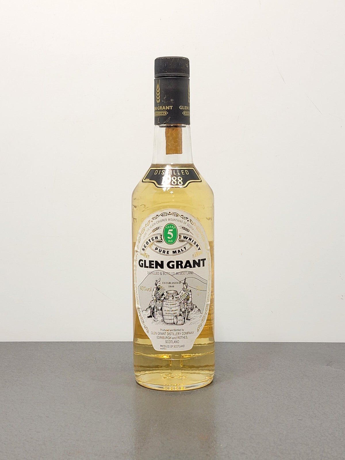 Whisky Glen Grant 5 years 1988 Pure Malt bott.70 cl 40%