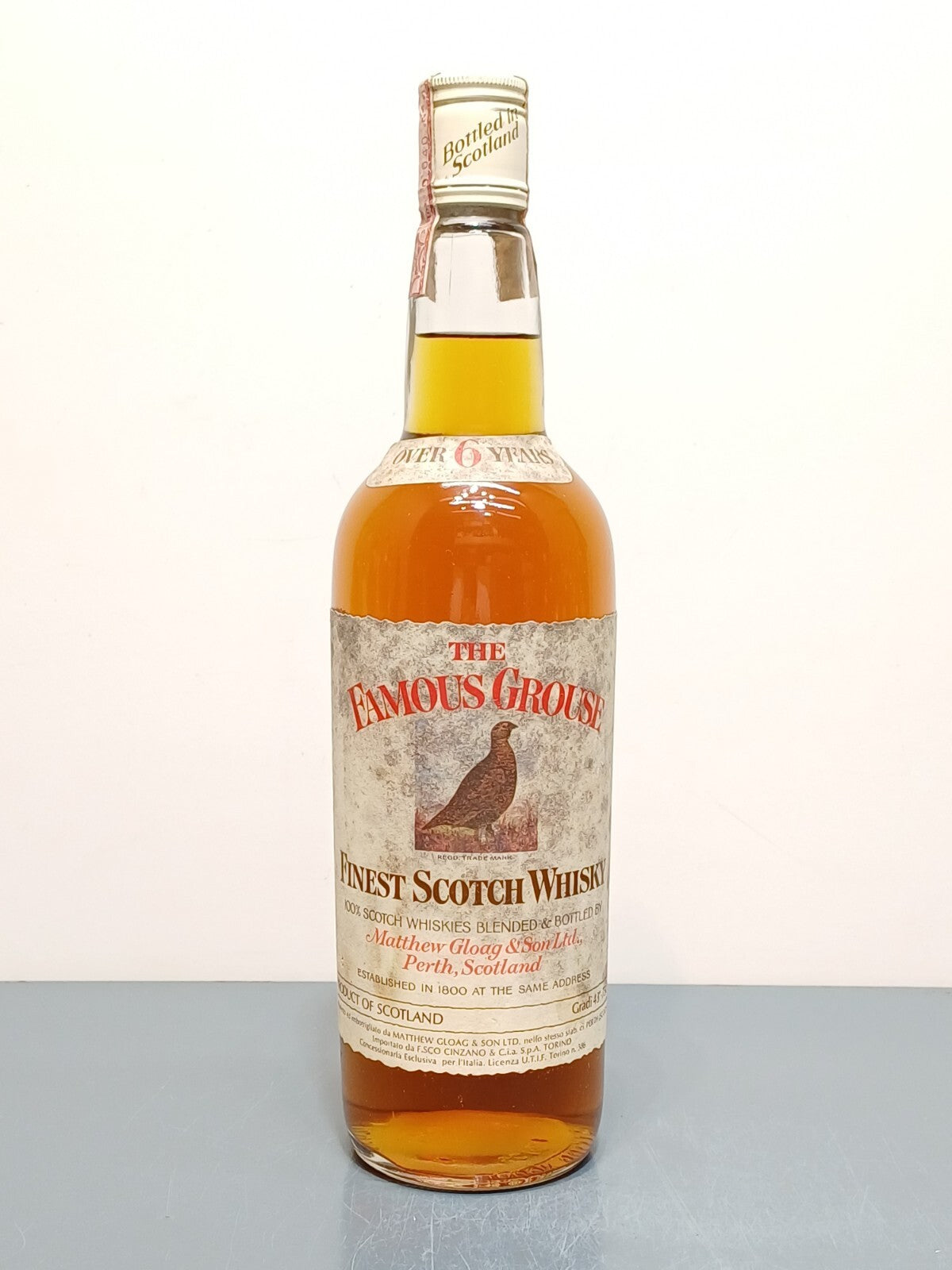 Whisky Famous Grouse Finest Scotch Whisky bott.0.75 cl anni 70