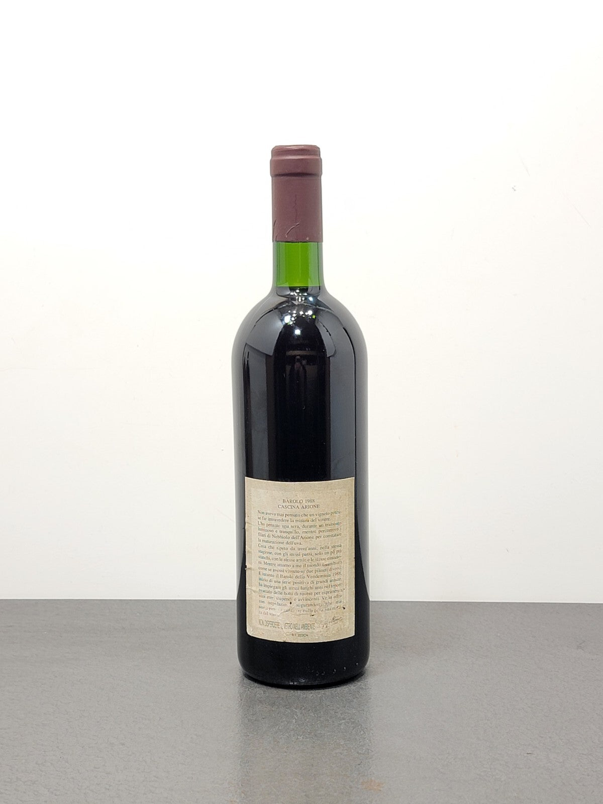 Barolo Arione Gigi Rosso 1988 Castiglione Falletto Serralunga D'alba bott.75 cl