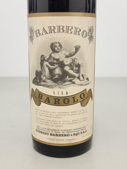 Barolo Giorgio Barbero 1961 Canale D'alba bott. 72 cl 14%