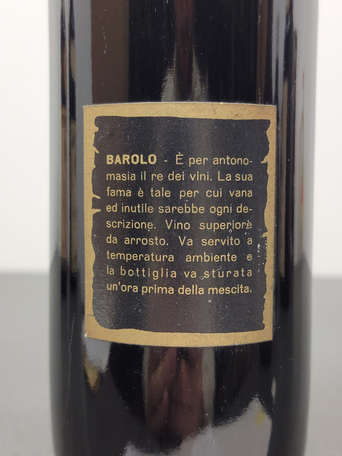 Barolo Clemente Guasti 1958 Nizza Monferrato bott.70 cl 13%