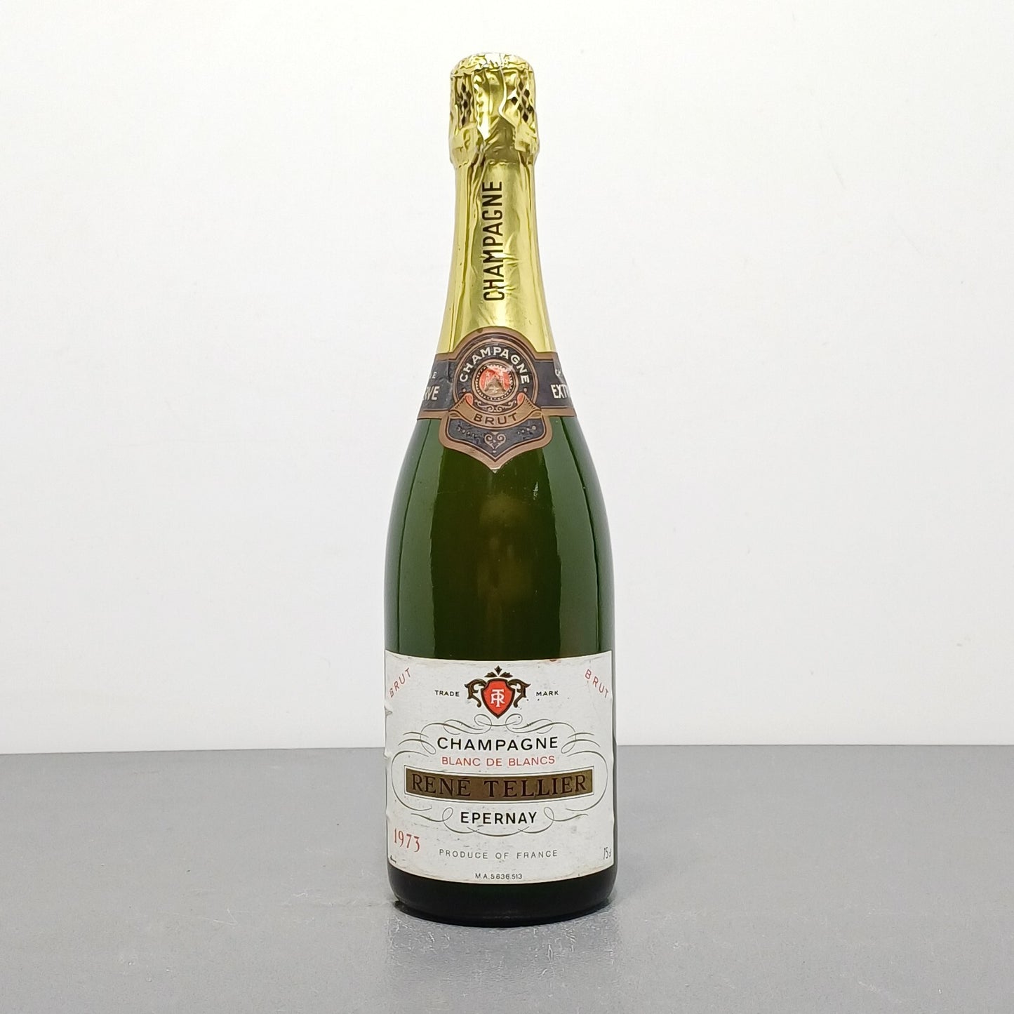 Champagne Trouillard 1973 ReneTellier Brut Blanc De Blancs Epernay bott. 75 cl