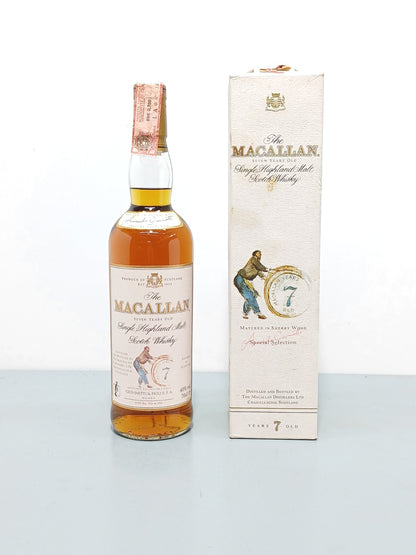 Whisky Macallan 7 years 1980s old single highland malt scotch whisky 70 cl 40%