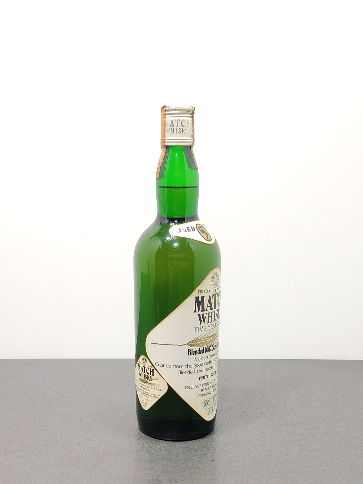 Whisky Match 5 years 1960s Blended Scotch Whisky bott.75 cl 43%