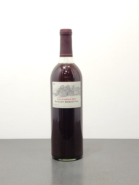 California Red Wine August Sebastiani 1992 bott. 75 cl. 12%