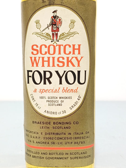 Scotch Whisky For You Special Blended anni 75bott.70 cl