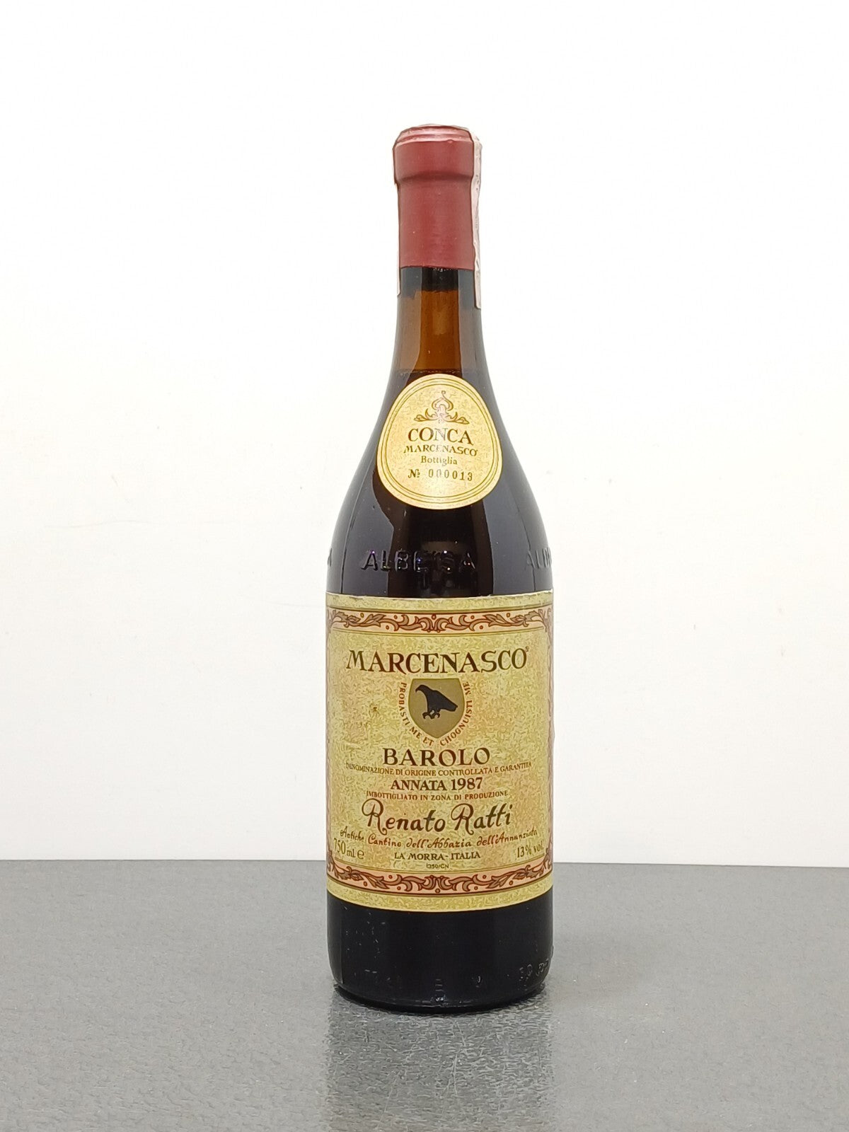 Barolo Renato Ratti 1987 Marcenasco Conca Abbazia dell'Annunziata bott.75 cl
