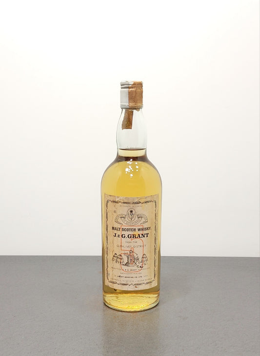 J & G Grant 5 years Bonding 1970s Glenlivet Malt Scotch Whisky bott. 75 cl 40%