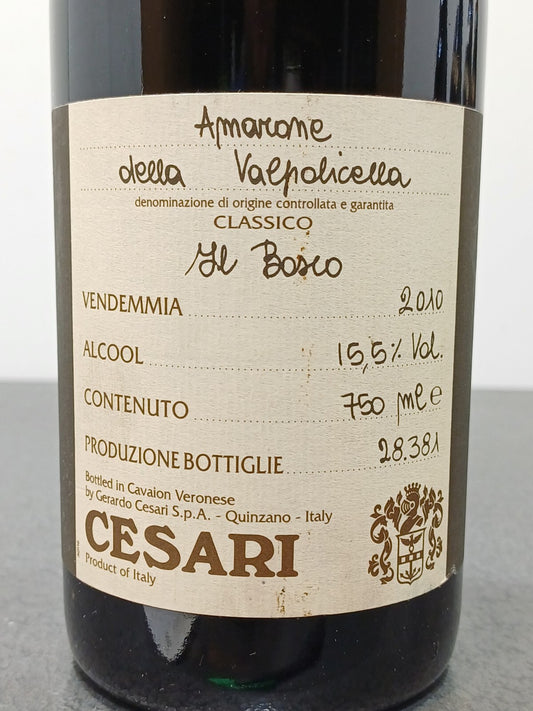 Amarone Cesari 2011 il Bosco Amarone Della Valpolicella Classico 75 cl 15.5%