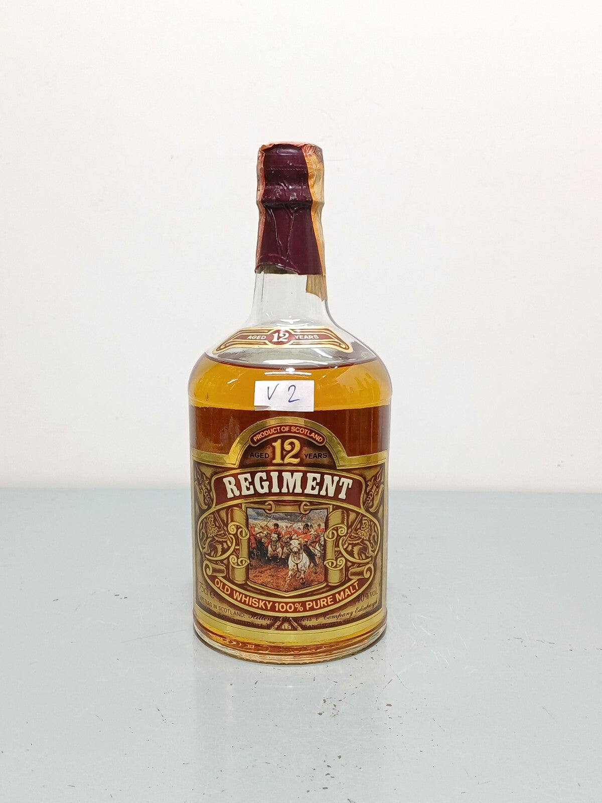 Whisky Regiment 12 Years Old Pure Malt Scotch Whisky anni 70 bott.75 cl