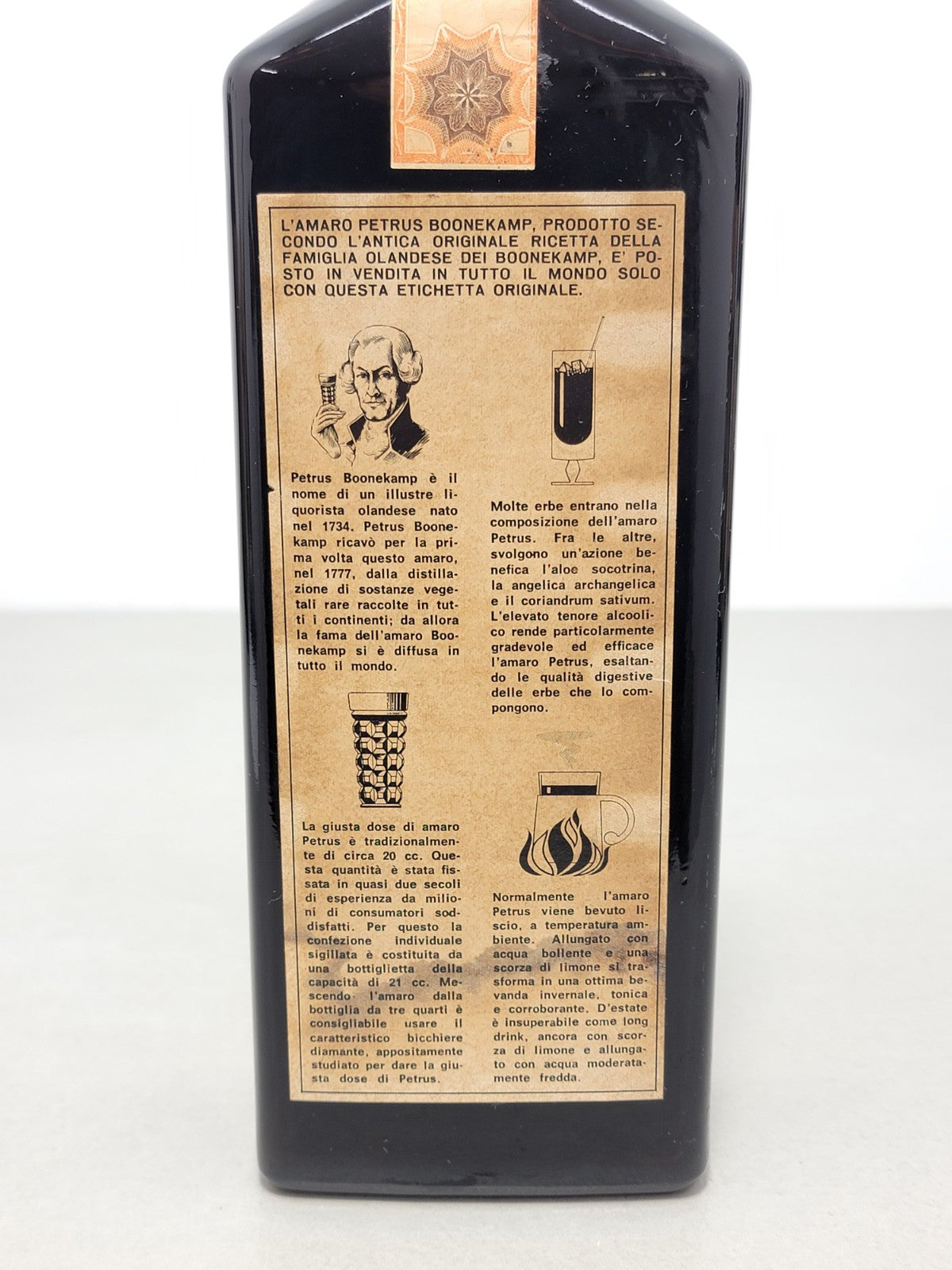 Amaro Petrus Boonekamp 1960s bott. 75 cl 45%