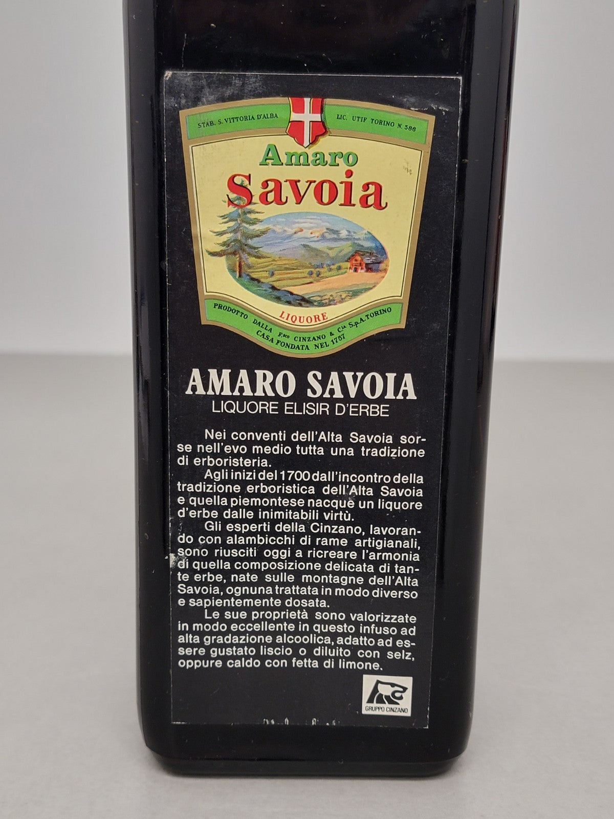 Amaro Savoia Cinzano 1970s Liquore bott. 75 cl 38,5%