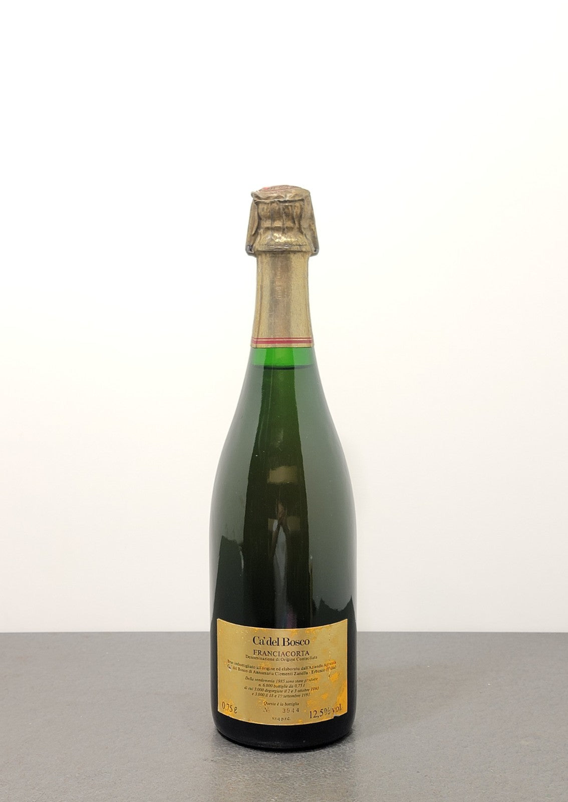 Franciacorta Ca'del Bosco 1985 Annamaria Ciementi Zanella Brut bott. 75 cl 12.5%