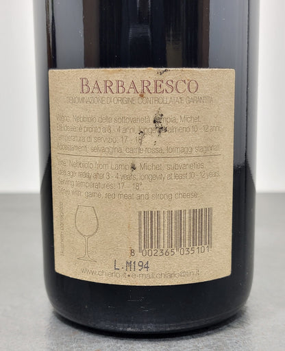 Barbaresco Michele Chiarlo 2001 bott. 75 cl 13.5%