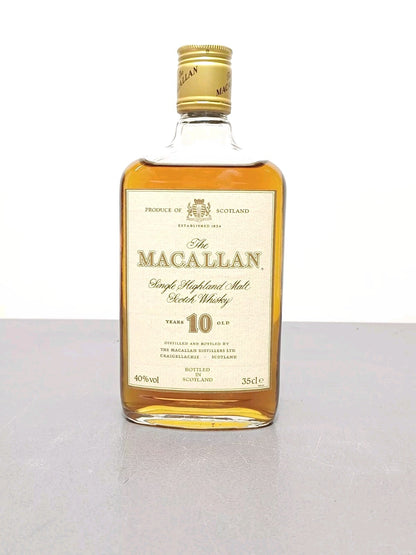 Whisky Macallan 10 years 1990s old Single Highland Malt Scotch Whisky bott 35 cl