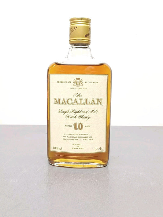Whisky Macallan 10 years 1990s old Single Highland Malt Scotch Whisky bott 35 cl