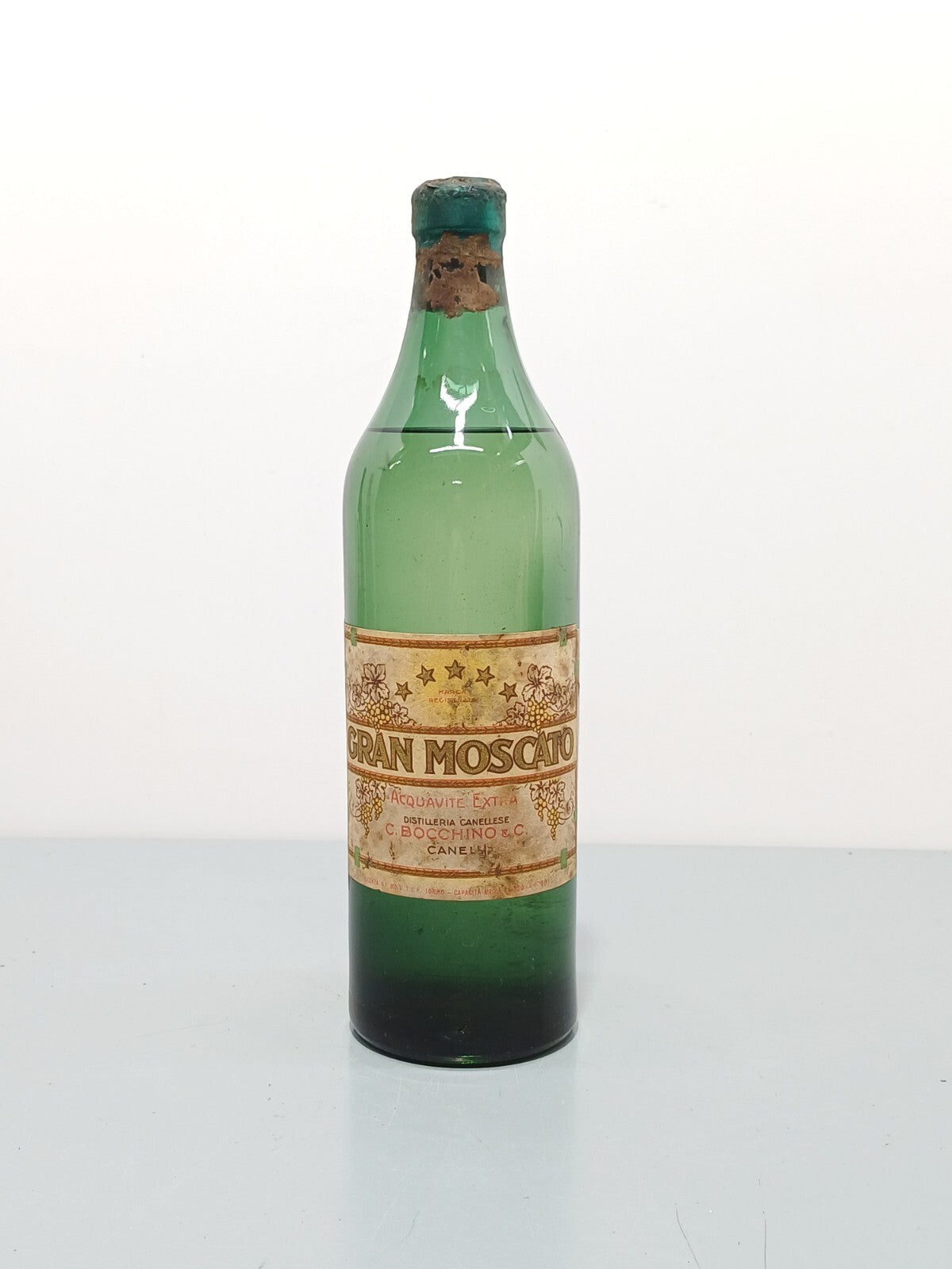 Grappa Bocchino Gran Moscato Canelli 1920s bott. 100 cl