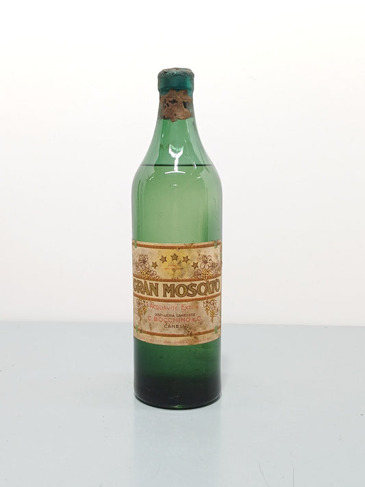 Grappa Bocchino Gran Moscato Canelli 1920s bott. 100 cl
