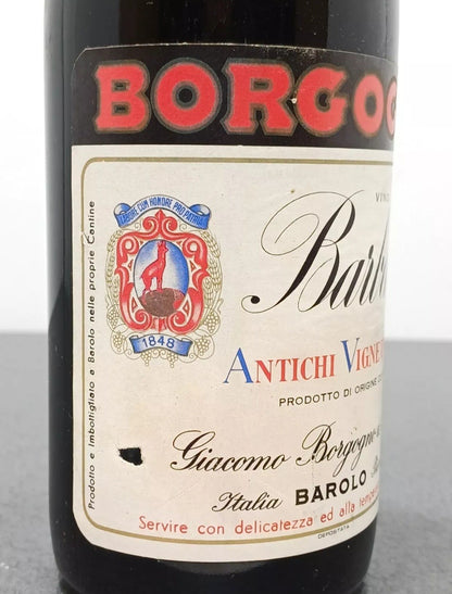 Barbaresco Giacomo Borgogno 1964 Riserva bott. 72 cl 13.5%