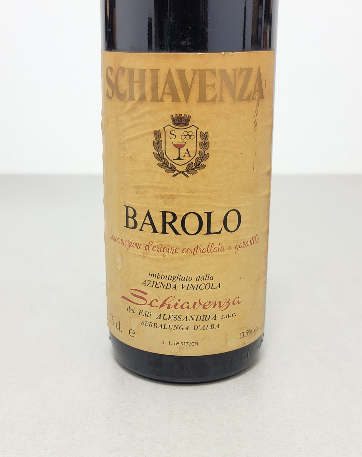 Barolo Schiavenza 1976 Fratelli Alessandria Serralunga D'alba bott. 75 cl 13,5%