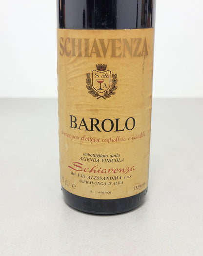 Barolo Schiavenza 1976 Fratelli Alessandria Serralunga D'alba bott. 75 cl 13,5%