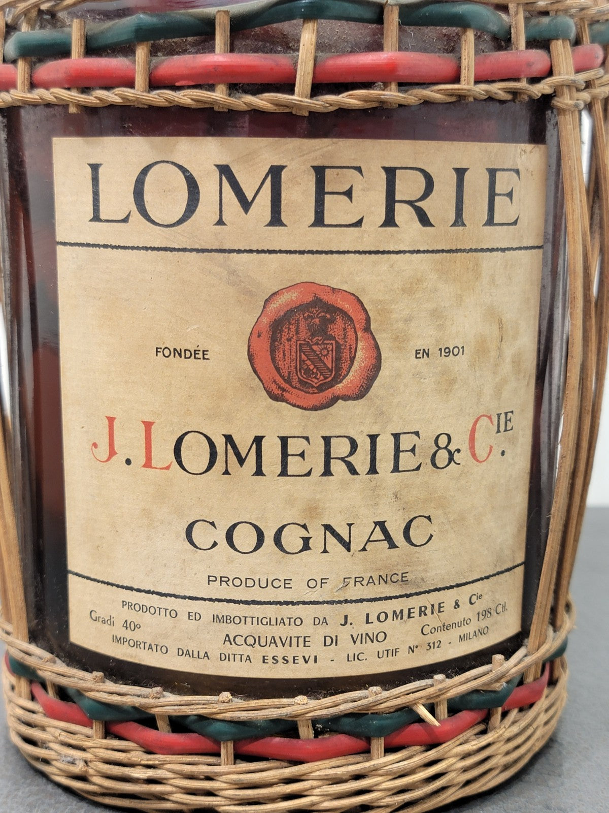 Cognac Lomerie 1960s V.S.O.P bott. 2 Litri 40%