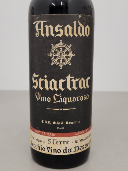 5 Terre Scaictrac 1964 Ansaldo Vino Da Dessert bott. 72 cl 16%