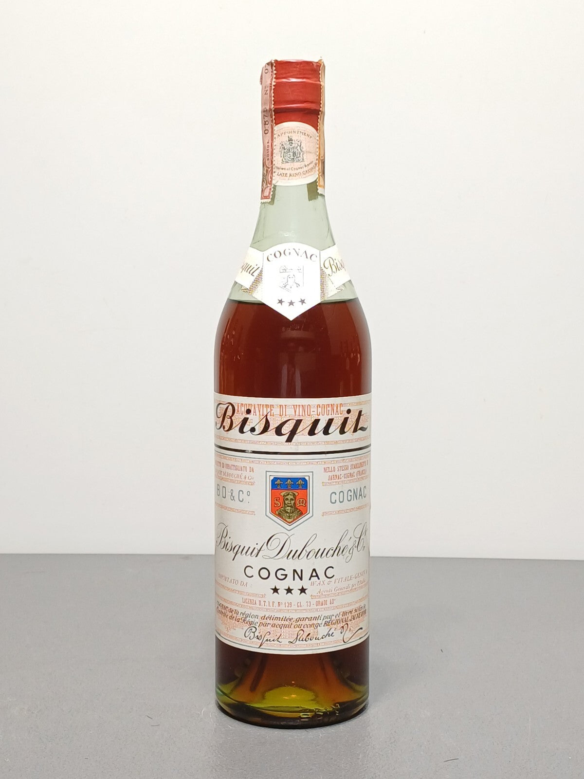 Cognac Bisquit Dubouche 1950s 3 Stars bott.73 cl 40%