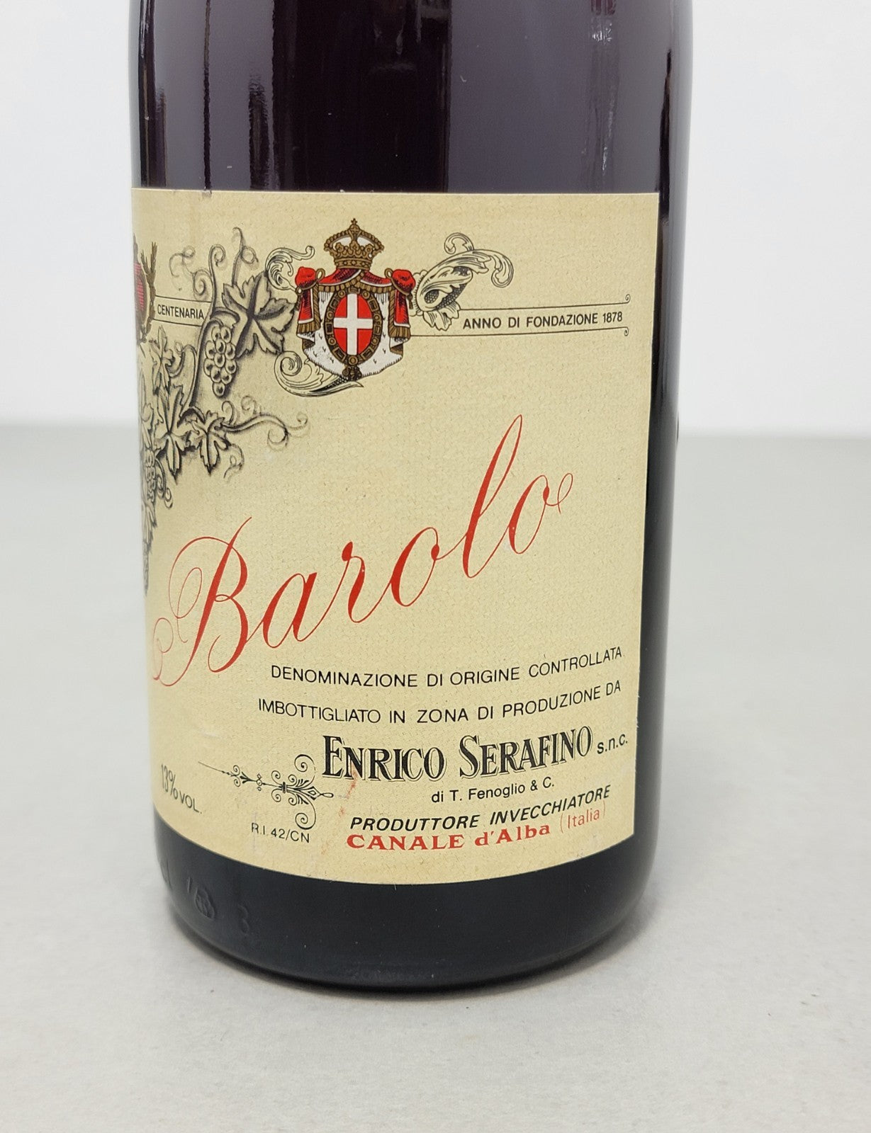 Barolo Enrico Serafino 1979 Canale D'alba bott.75 cl 13%