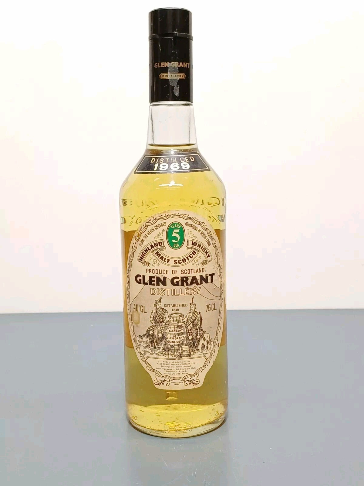Glen Grant 1969 5 years Highland Malt Scotch Whisky bott.75 cl 40 %
