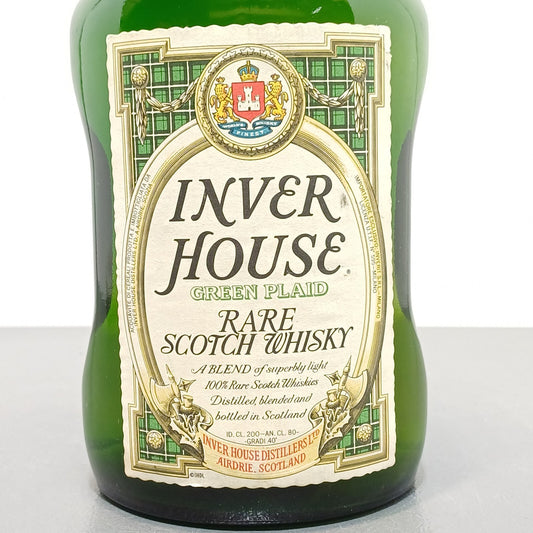 Inver House 1960s Green Plaid Rare Scotch Whisky Blended WilliamDavidson 2L