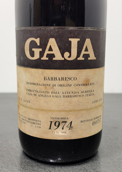 Gaja Barbaresco 1974 Angelo Gaja bott.72 cl 13%