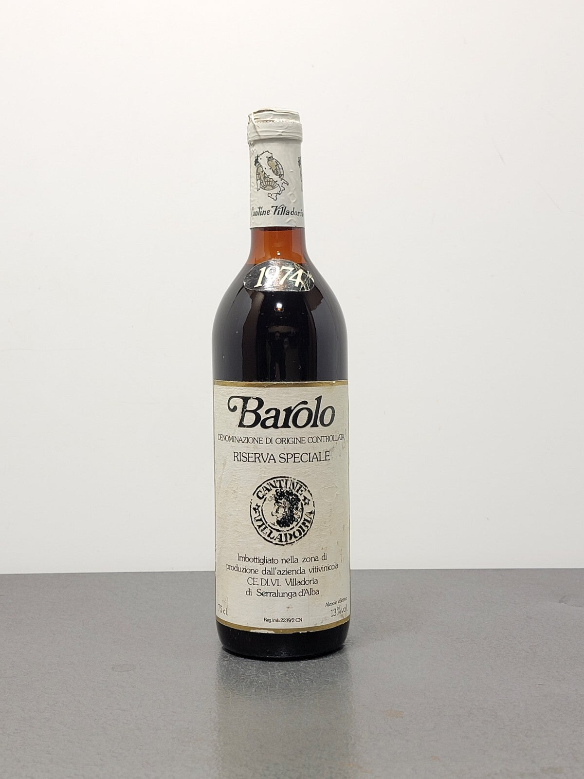 Barolo Villadoria 1974 Riserva Speciale Serralunga D'alba CE DI VI 75 cl 13%