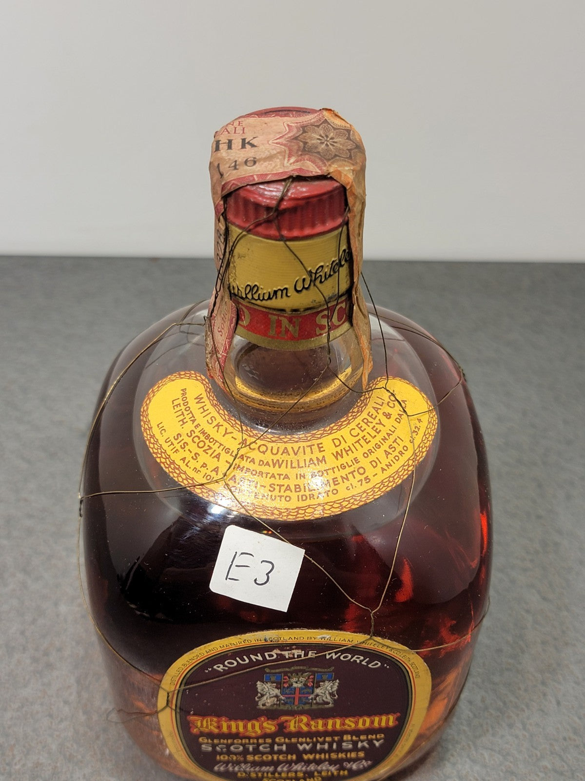 Whisky King's Ransom 1960s William Whiteley Glenforres Glenlivet Blend 75 cl 43%