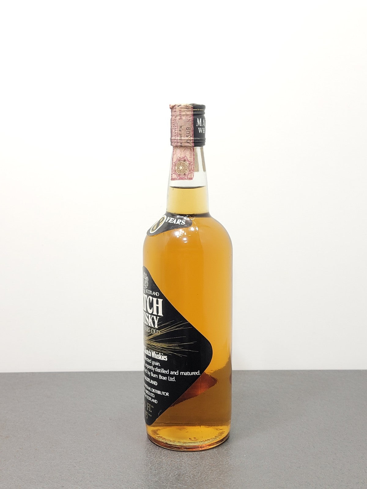 Whisky Match 8 years 1970s Blended Scotch Whisky bott.75 cl 43%